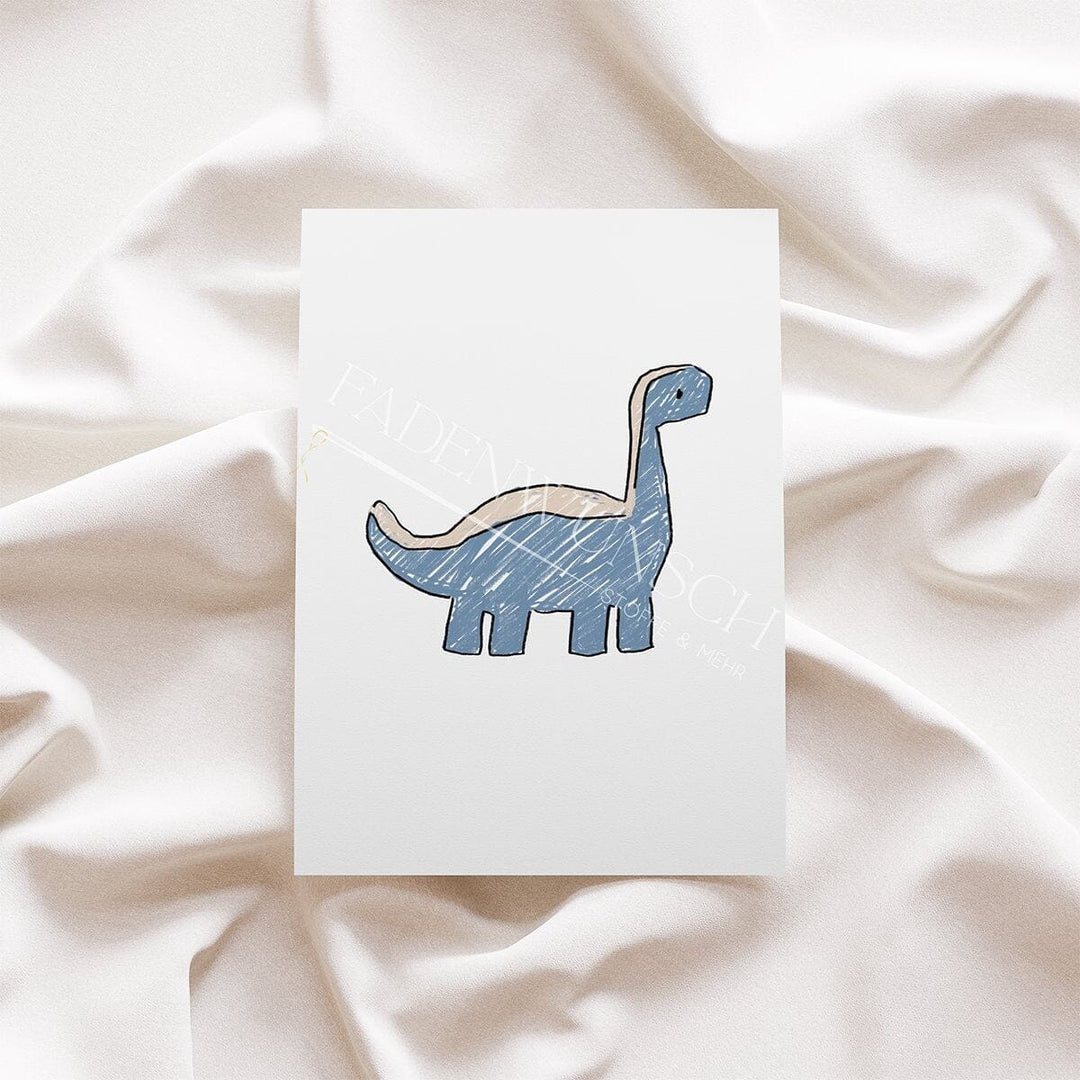 Vorbestellung | Bügelbild "Dino Scratch - Dino 5" fadenwunsch