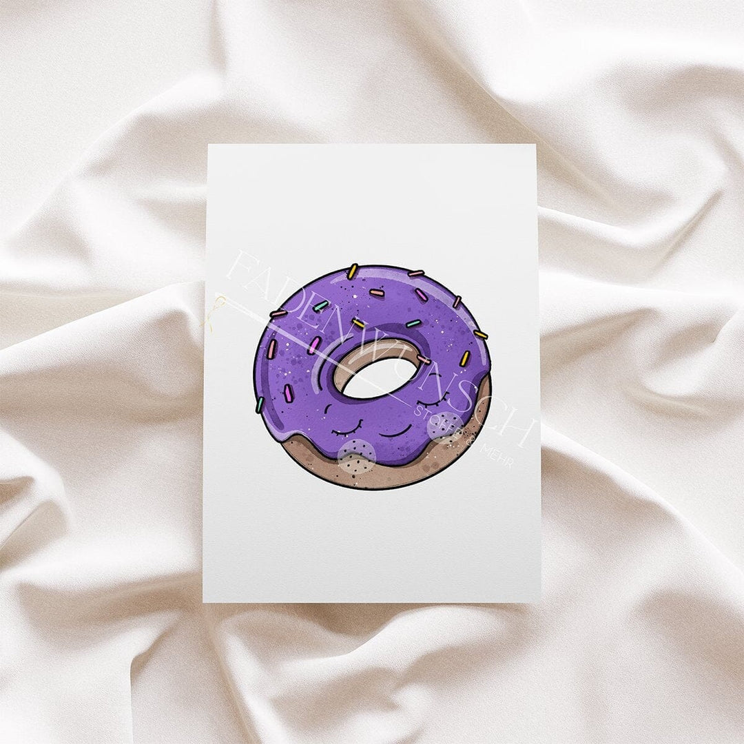 Vorbestellung | Bügelbild "Donut Time - lila" fadenwunsch