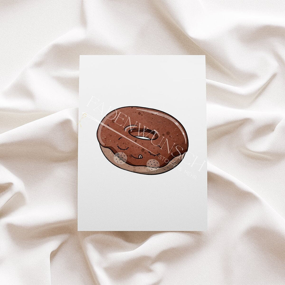 Vorbestellung | Bügelbild "Donut Time - Schoko" fadenwunsch