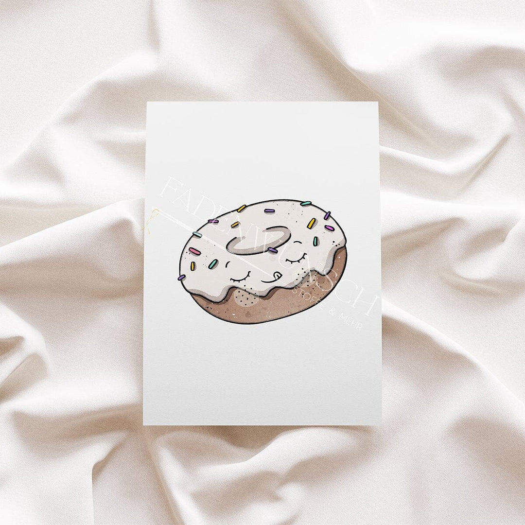 Vorbestellung | Bügelbild "Donut Time - weiß" fadenwunsch