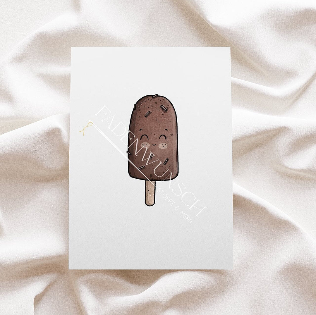 Vorbestellung | Bügelbild "Eisliebe - Schoko am Stiel" fadenwunsch