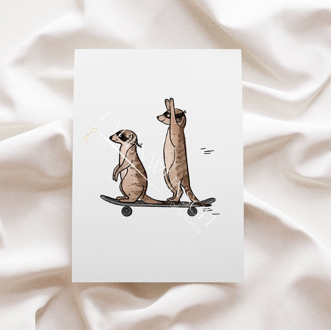 Vorbestellung | Bügelbild "Erdmännchen - Karl Brüder" fadenwunsch