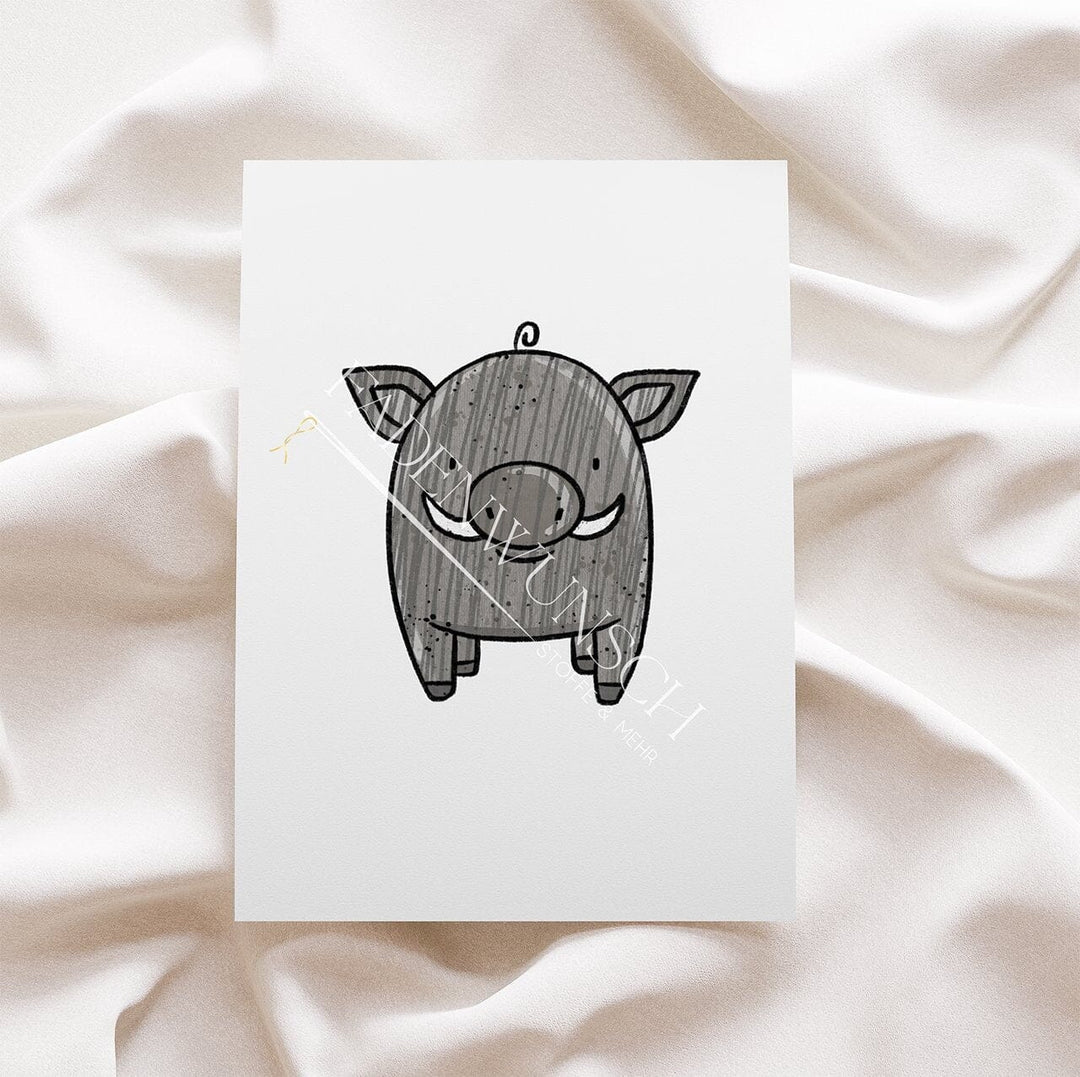 Vorbestellung | Bügelbild "Foresttopia - Wildschwein" fadenwunsch