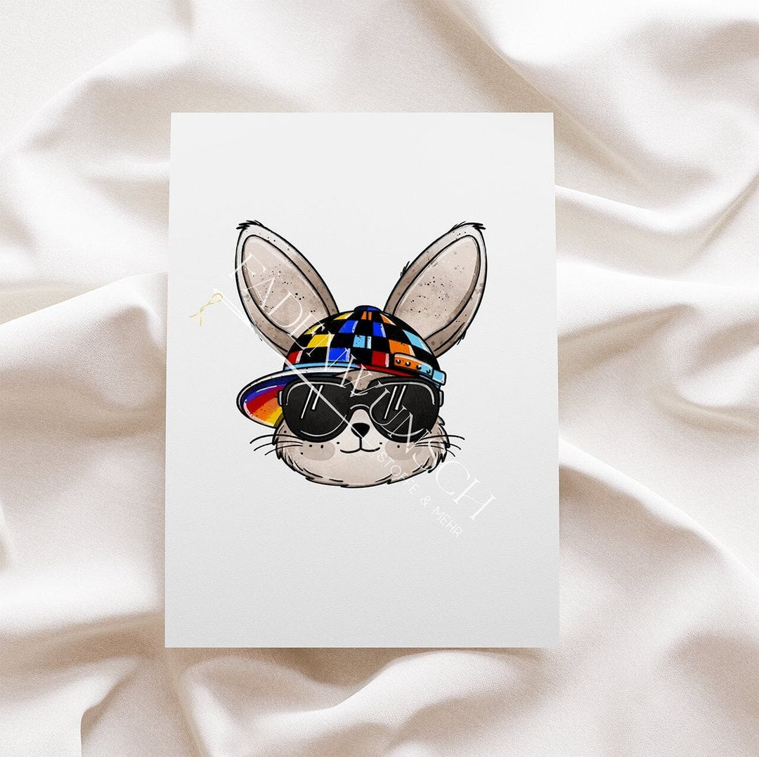 Vorbestellung | Bügelbild "Hase Hopster - Bunt" fadenwunsch