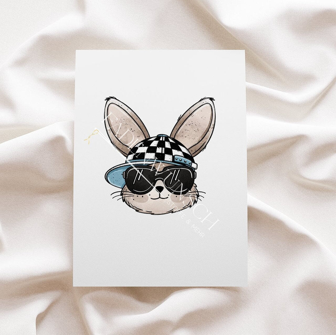 Vorbestellung | Bügelbild "Hase Hopster - Grau" fadenwunsch
