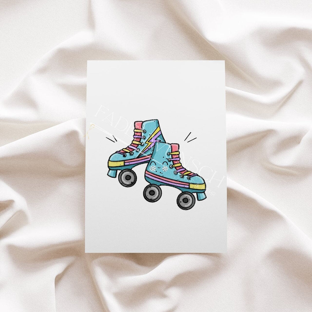 Vorbestellung | Bügelbild "Kids Drive - Rollschuhe - Pink" fadenwunsch