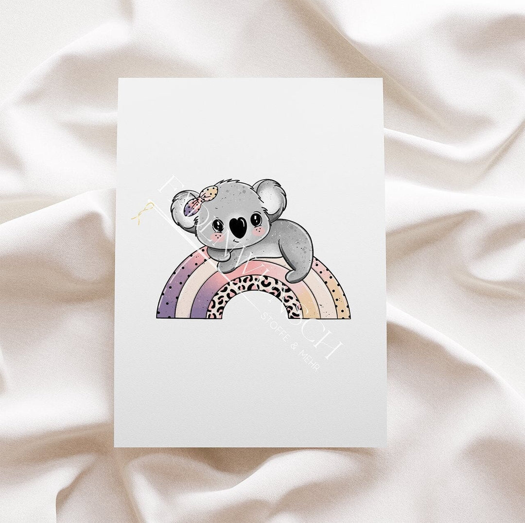 Vorbestellung | Bügelbild "Koala Regenbogen" fadenwunsch