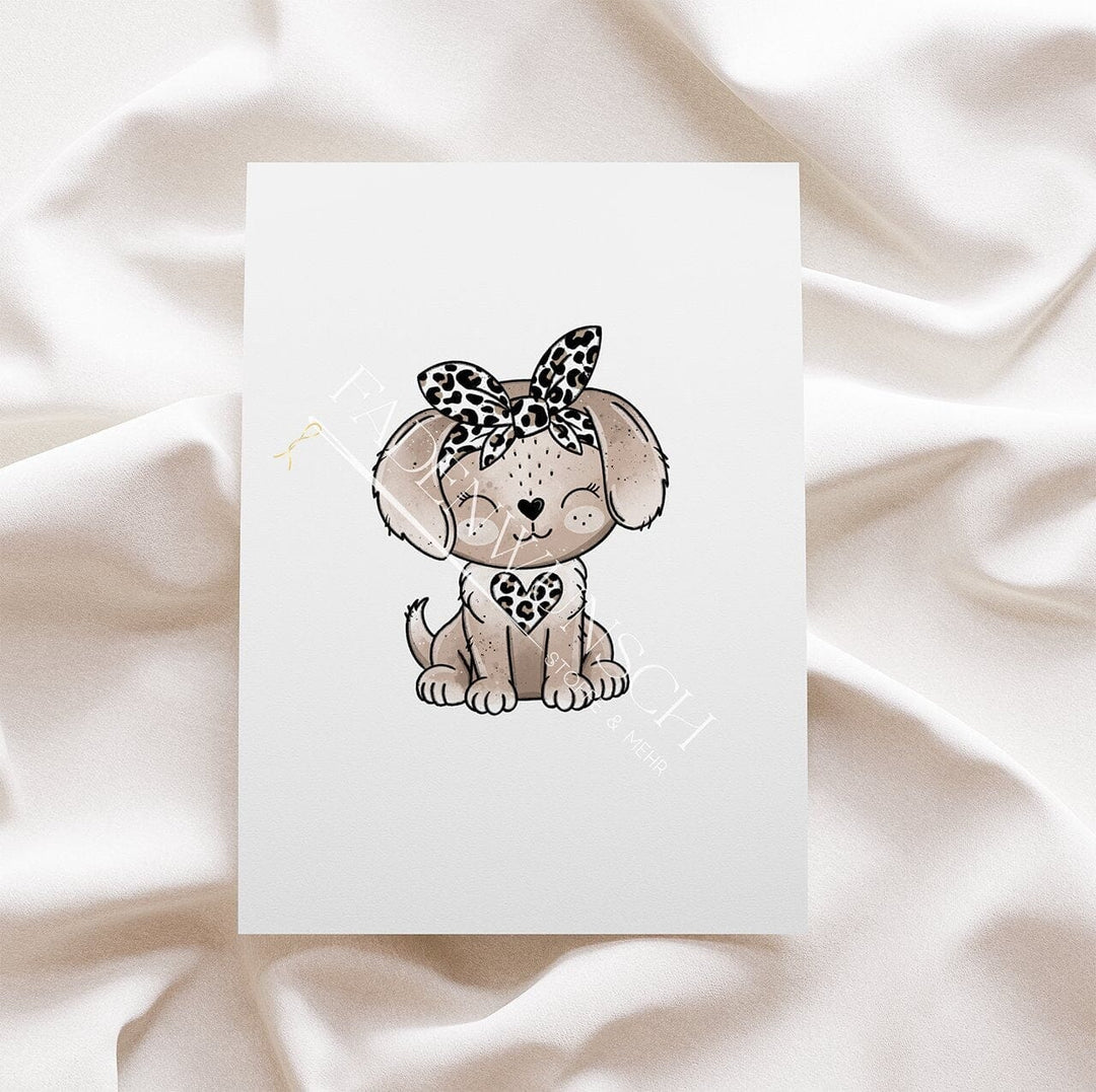 Vorbestellung | Bügelbild "Hund - Leo Dogy - Leo" fadenwunsch