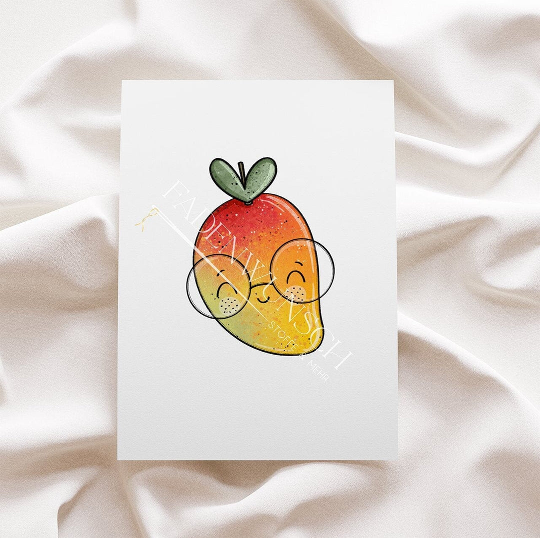 Vorbestellung | Bügelbild "Mango - mit Brille" fadenwunsch