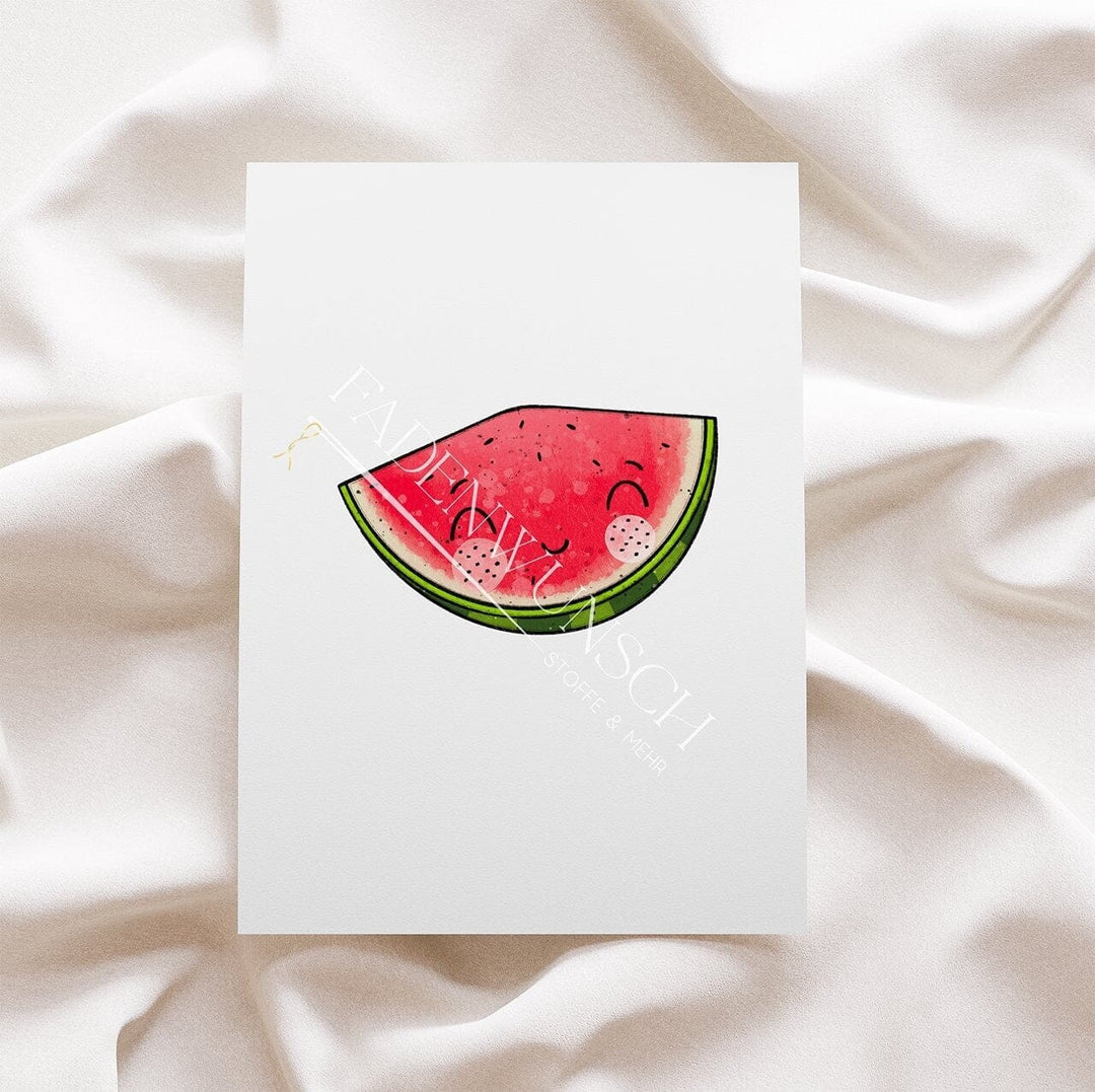 Vorbestellung | Bügelbild "Melone - ohne Brille" fadenwunsch