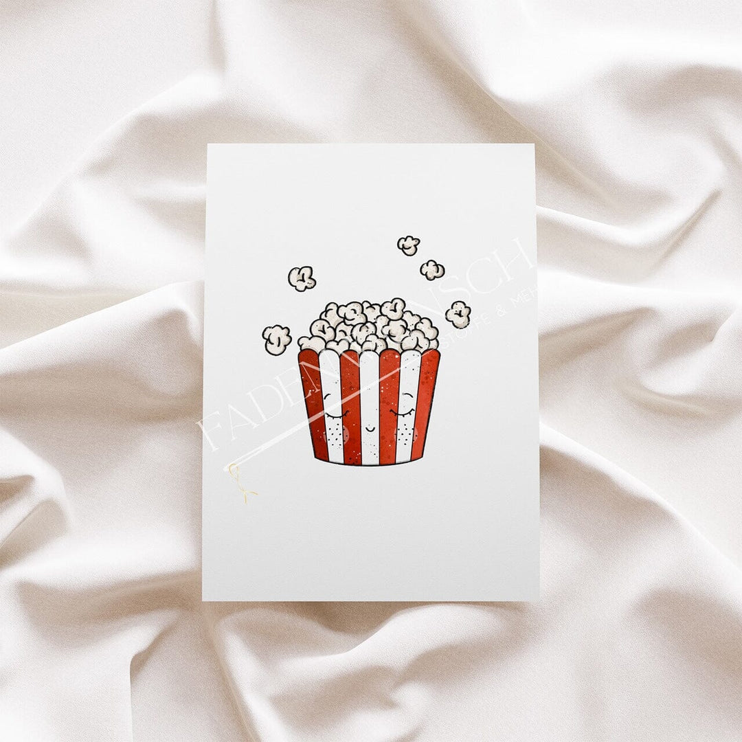 Vorbestellung | Bügelbild "Mini - Popcorn - ohne Brille" fadenwunsch