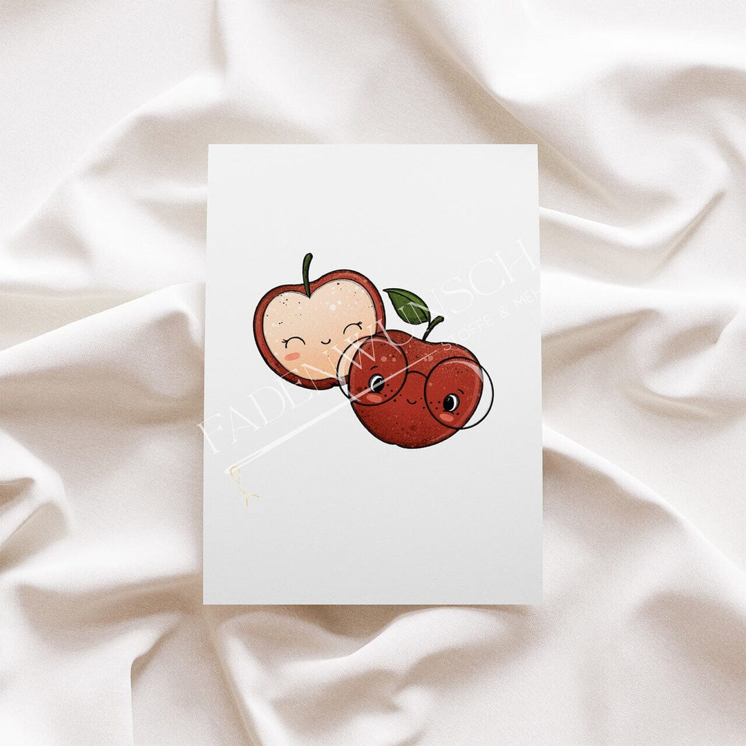 Vorbestellung | Bügelbild "Mini Fruits - Äpfel" fadenwunsch
