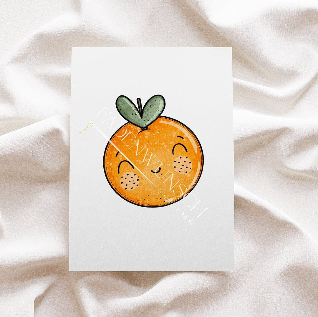 Vorbestellung | Bügelbild "Orange - ohne Brille" fadenwunsch