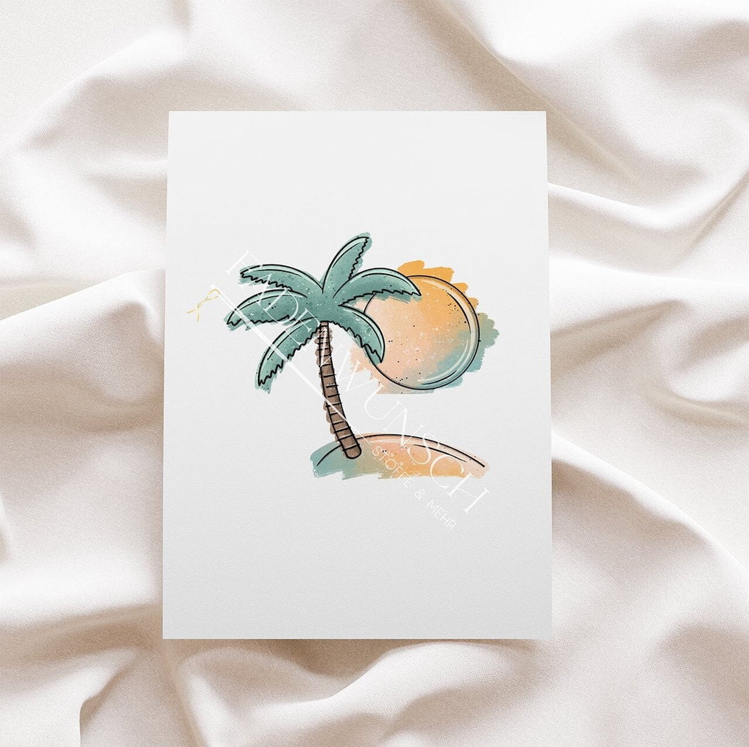 Vorbestellung | Bügelbild "Palmen - Sun Paradise" fadenwunsch