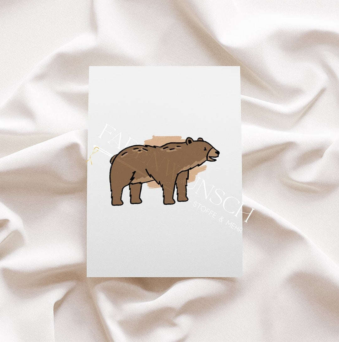 Vorbestellung | Bügelbild "Raubtiere - Bär" fadenwunsch
