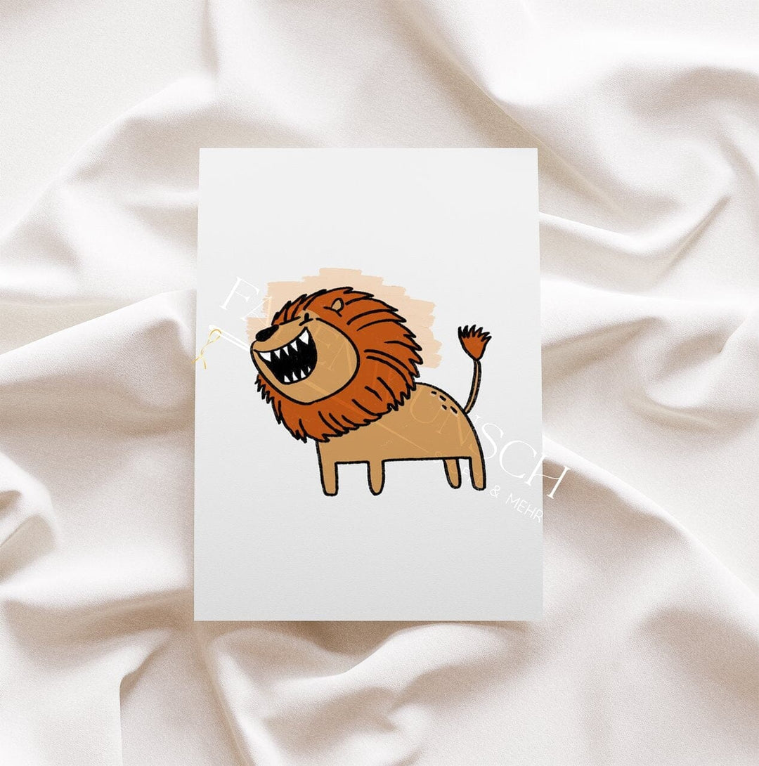 Vorbestellung | Bügelbild "Raubtiere - Löwe" fadenwunsch