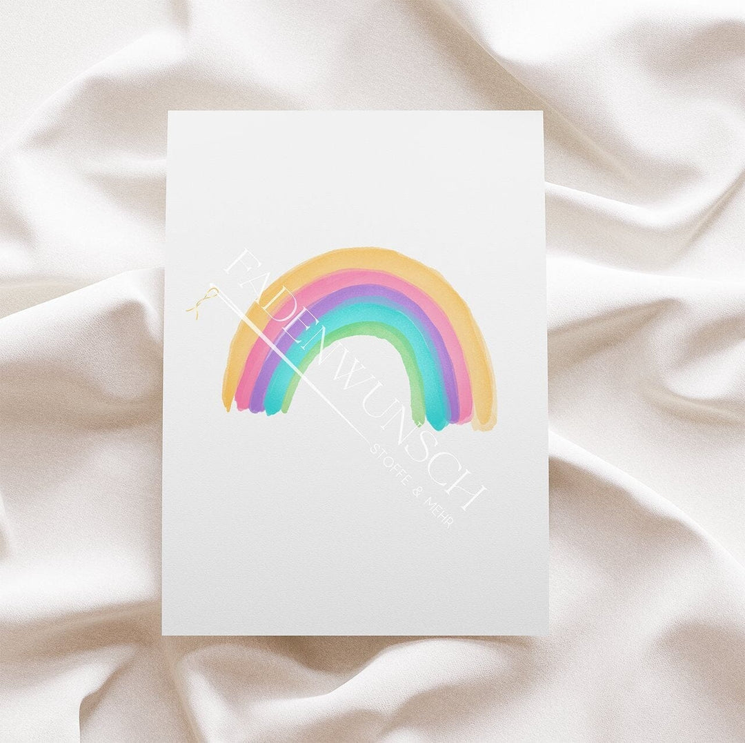 Vorbestellung | Bügelbild "Regenbogen - Bunt" fadenwunsch