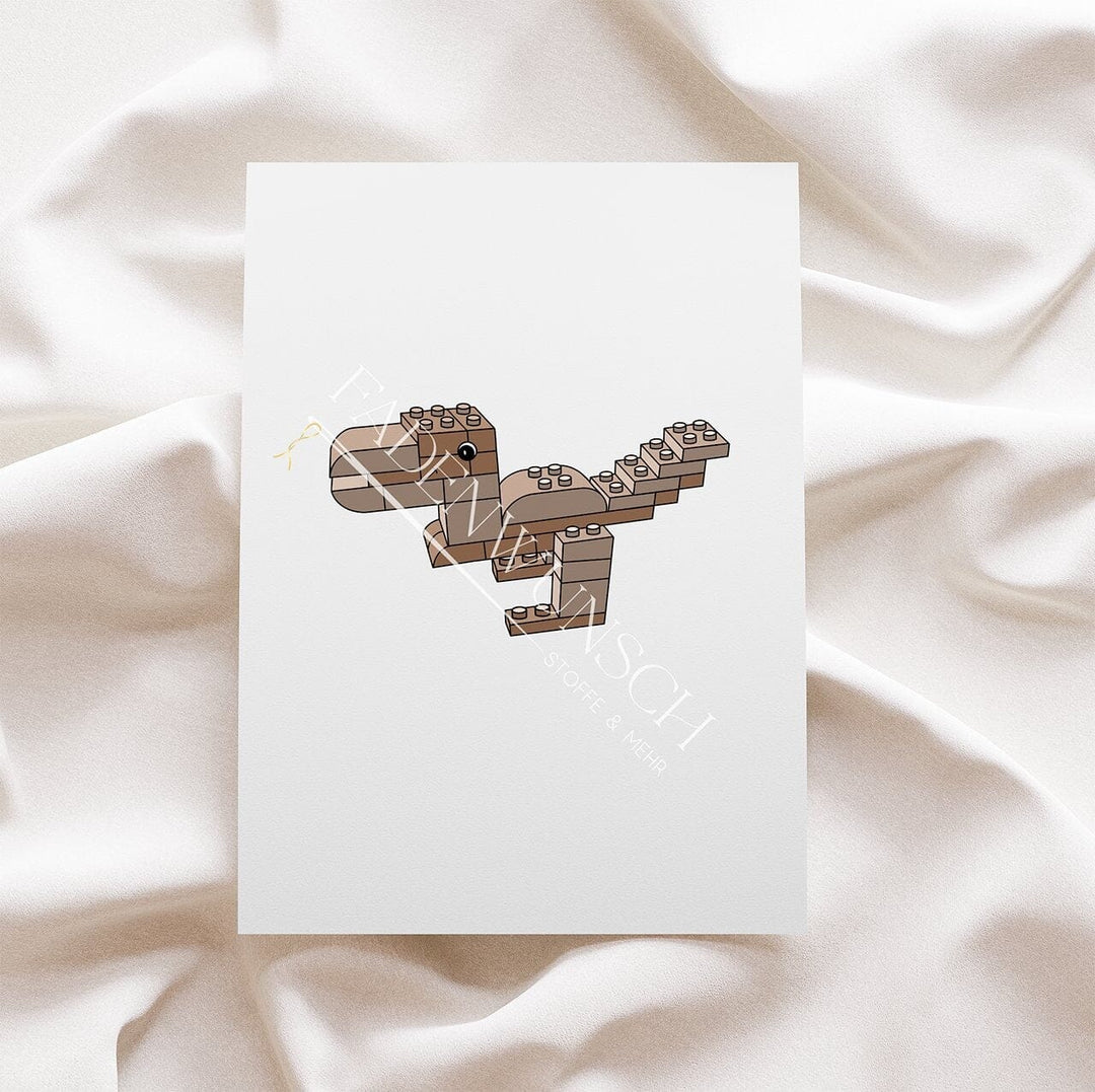 Vorbestellung | Bügelbild "Rexsteinchen - Beige" fadenwunsch