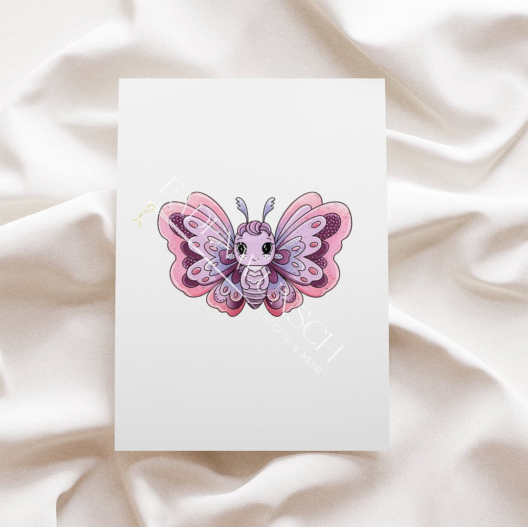 Vorbestellung | Bügelbild "Schmetterling - Pink" fadenwunsch