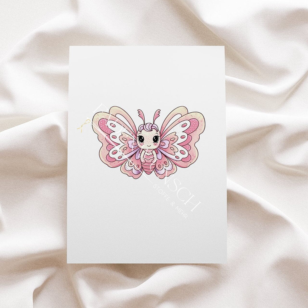 Vorbestellung | Bügelbild "Schmetterling - Rosa" fadenwunsch