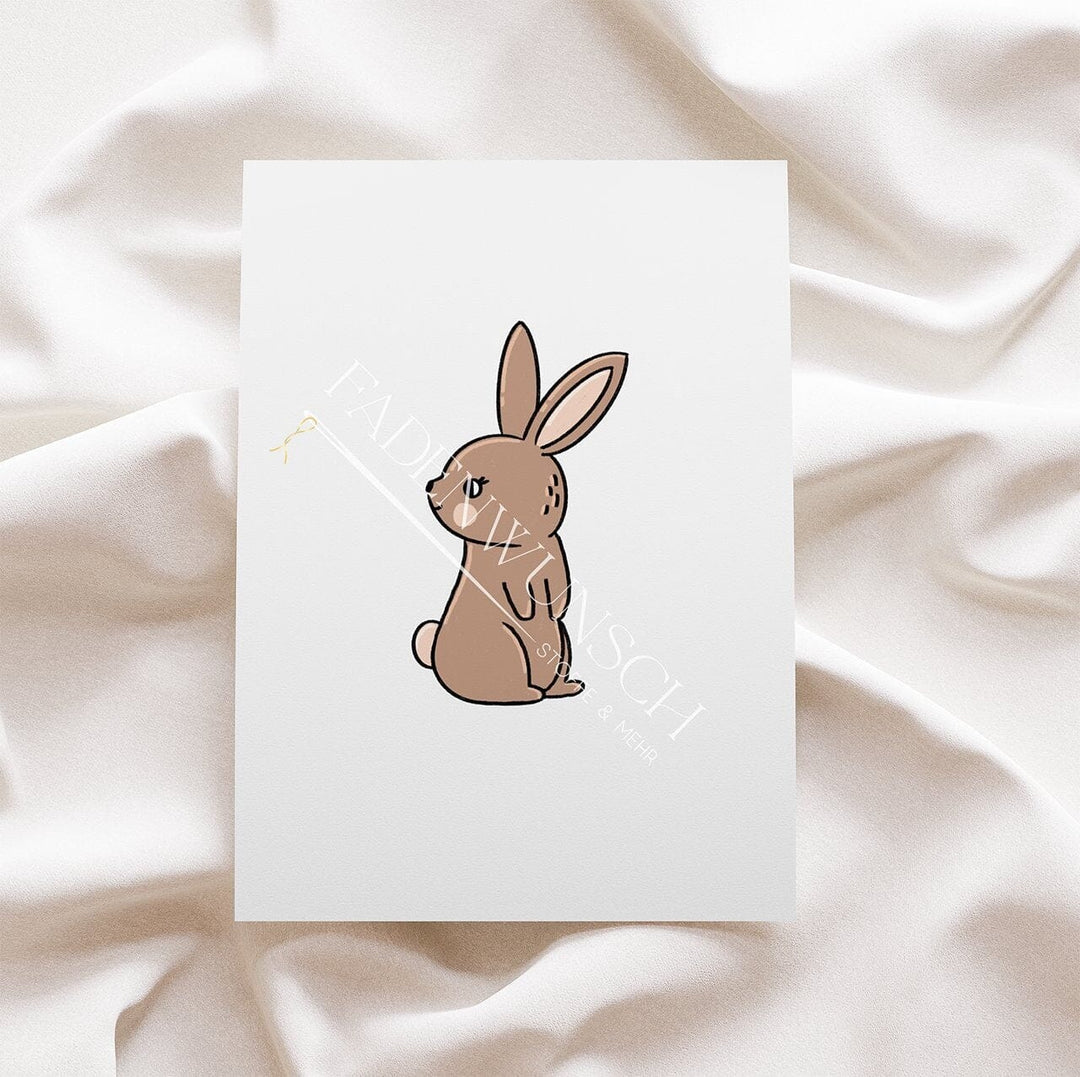 Vorbestellung | Bügelbild "Frühlingstag - Hase" fadenwunsch