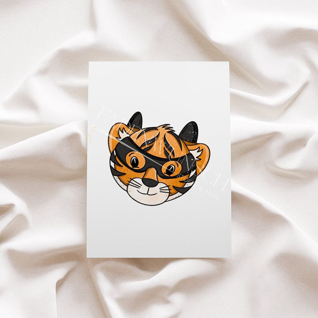 Vorbestellung | Bügelbild "Tierische Superhelden - Tiger" fadenwunsch