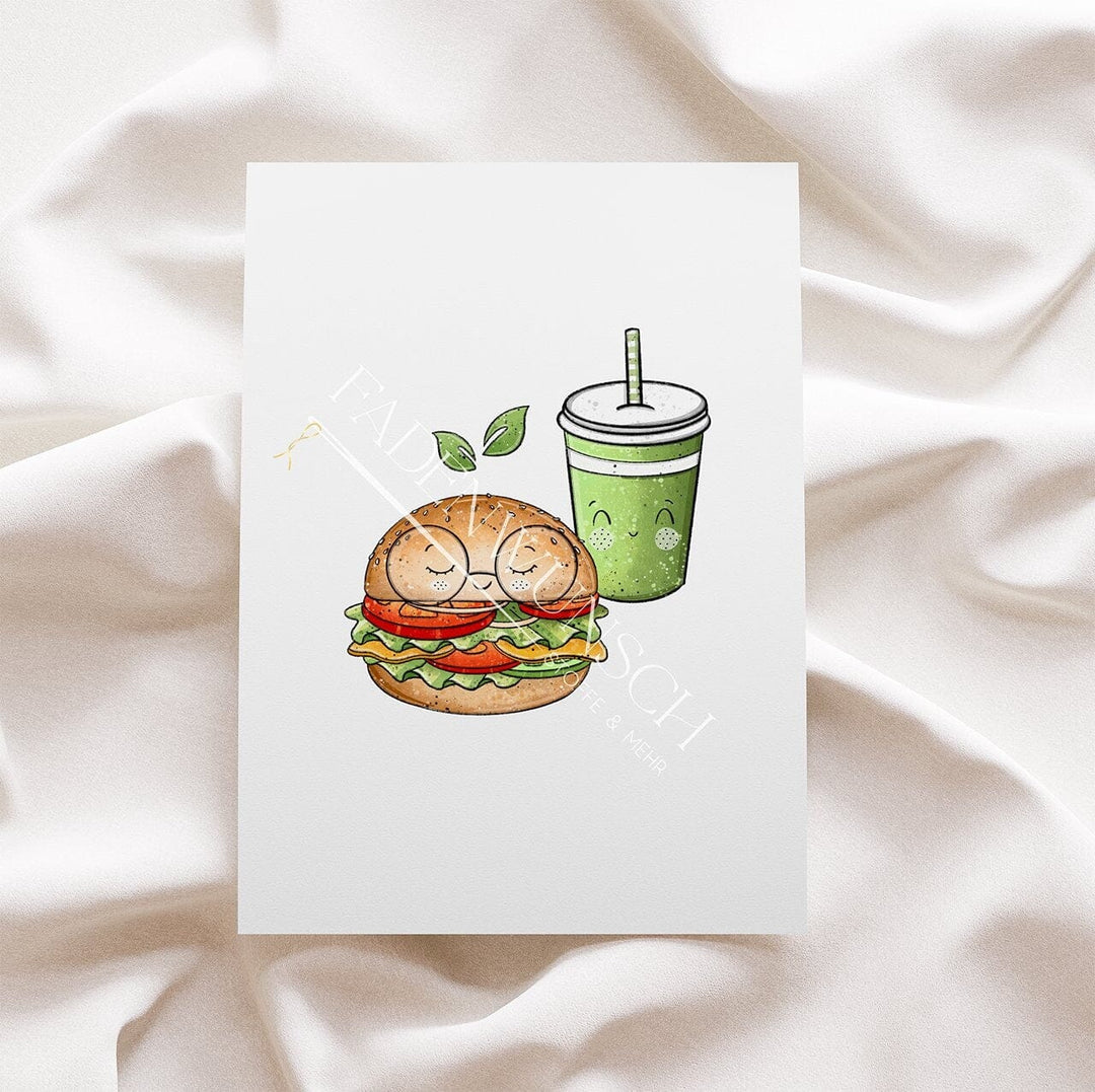 Vorbestellung | Bügelbild "Veggie Burger" fadenwunsch