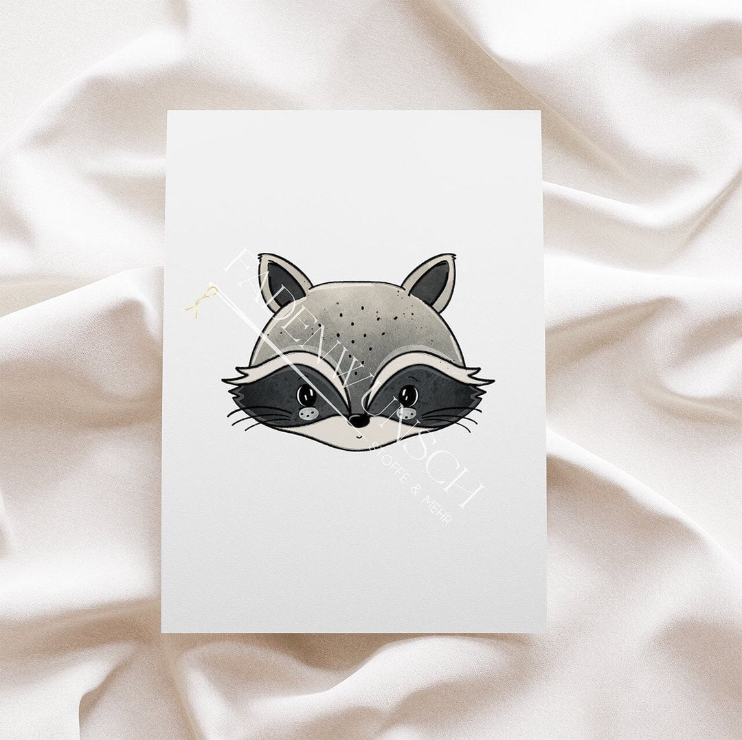 Vorbestellung | Bügelbild "Waschbär - ohne Schleife" fadenwunsch