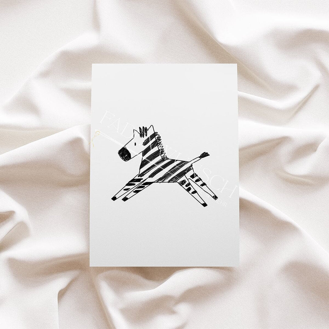 Vorbestellung | Bügelbild "Wild Scratch - Zebra" fadenwunsch