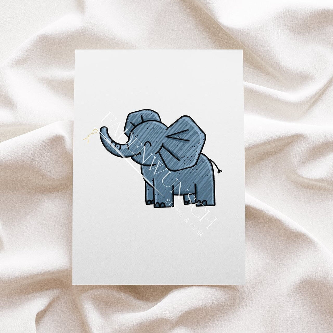Vorbestellung | Bügelbild "Wildtopia - Elefant" fadenwunsch