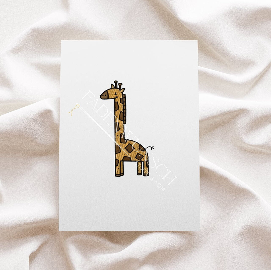 Vorbestellung | Bügelbild "Wildtopia - Giraffe" fadenwunsch
