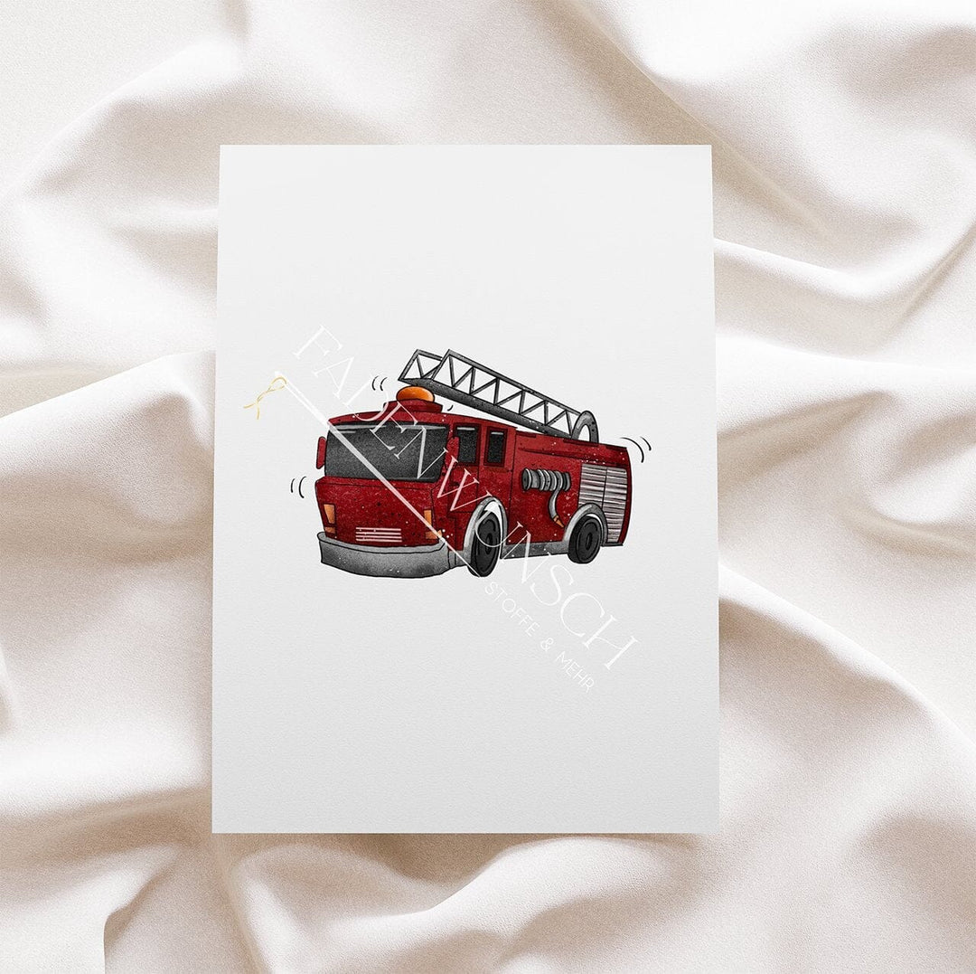 Vorbestellung | Bügelbild "Feuerwehr - Tatütata" fadenwunsch