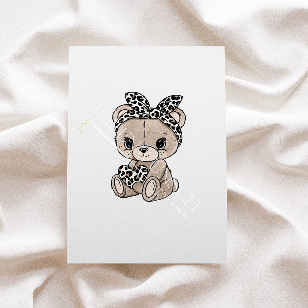 Vorbestellung | Bügelbild "Teddy Love - Beige" fadenwunsch