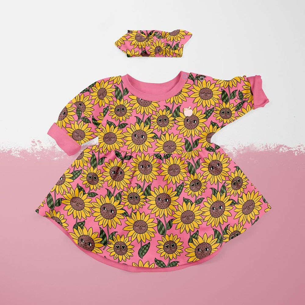 Vorbestellung | Jersey "Sonnenblumen Pink" fadenwunsch