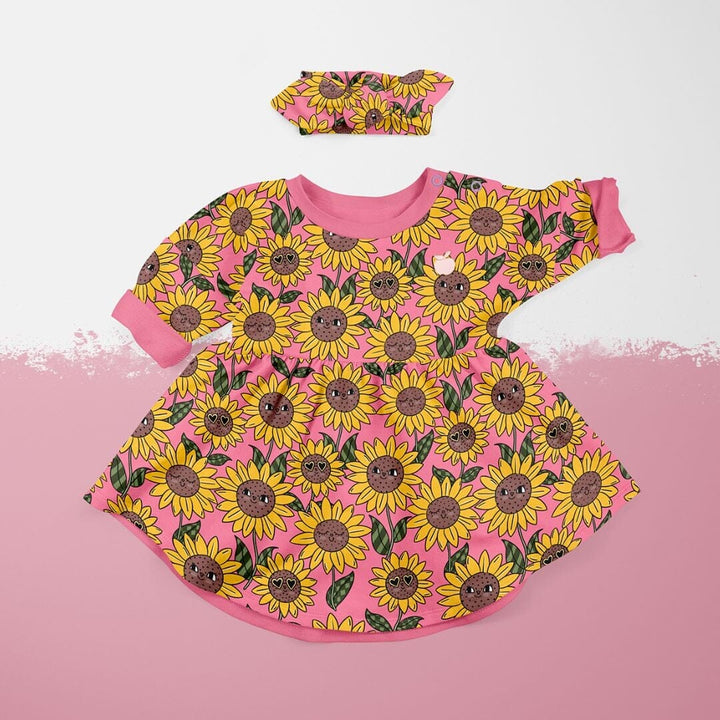 Vorbestellung | Jersey "Sonnenblumen Pink" fadenwunsch