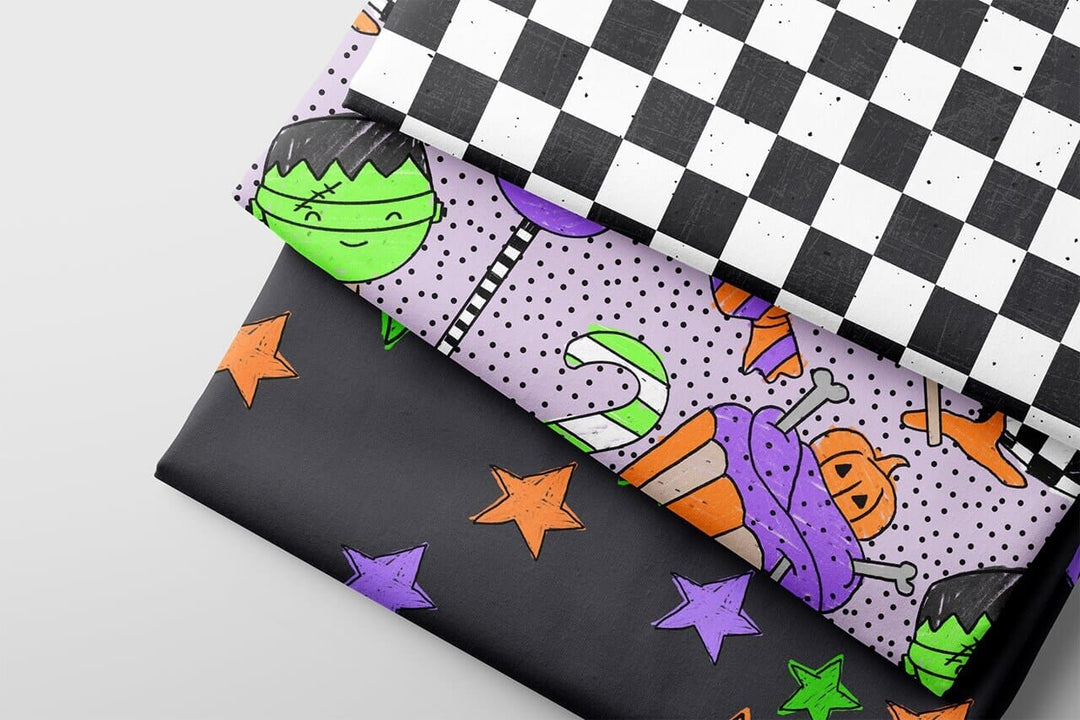 Vorbestellung | "Halloween-Sweets - Flieder" | Halloween Stoffe 2025 fadenwunsch