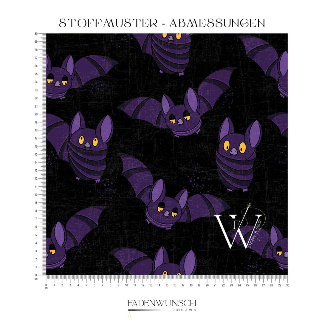 Vorbestellung | "Fledermausis" | Halloween Stoffe 2025 fadenwunsch