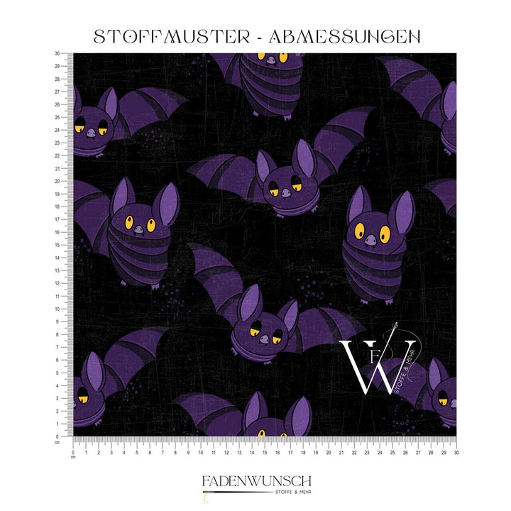 Vorbestellung | "Fledermausis" | Halloween Stoffe 2025 fadenwunsch