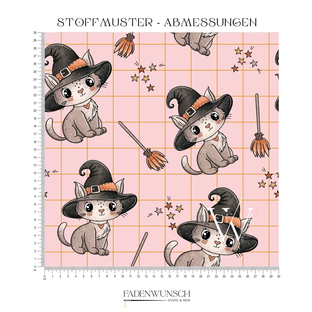 Vorbestellung | "Magic Kitty - Orange" | Halloween Stoffe 2025 fadenwunsch