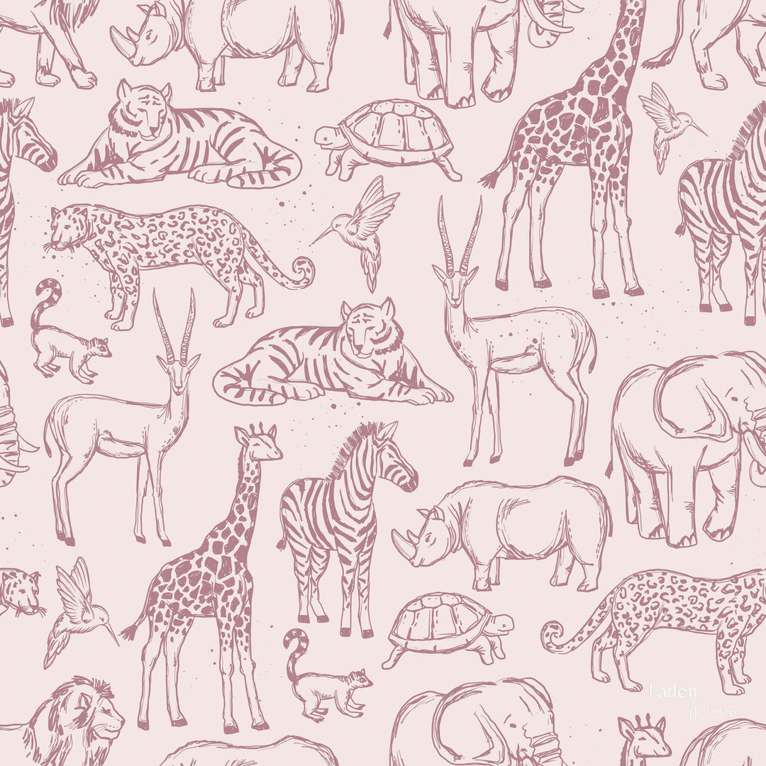Jersey Wildlife Animal Hellbeige fadenwunsch
