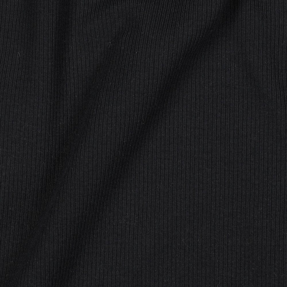 Rib-Jersey uni - Schwarz 001 Fadenwunsch 