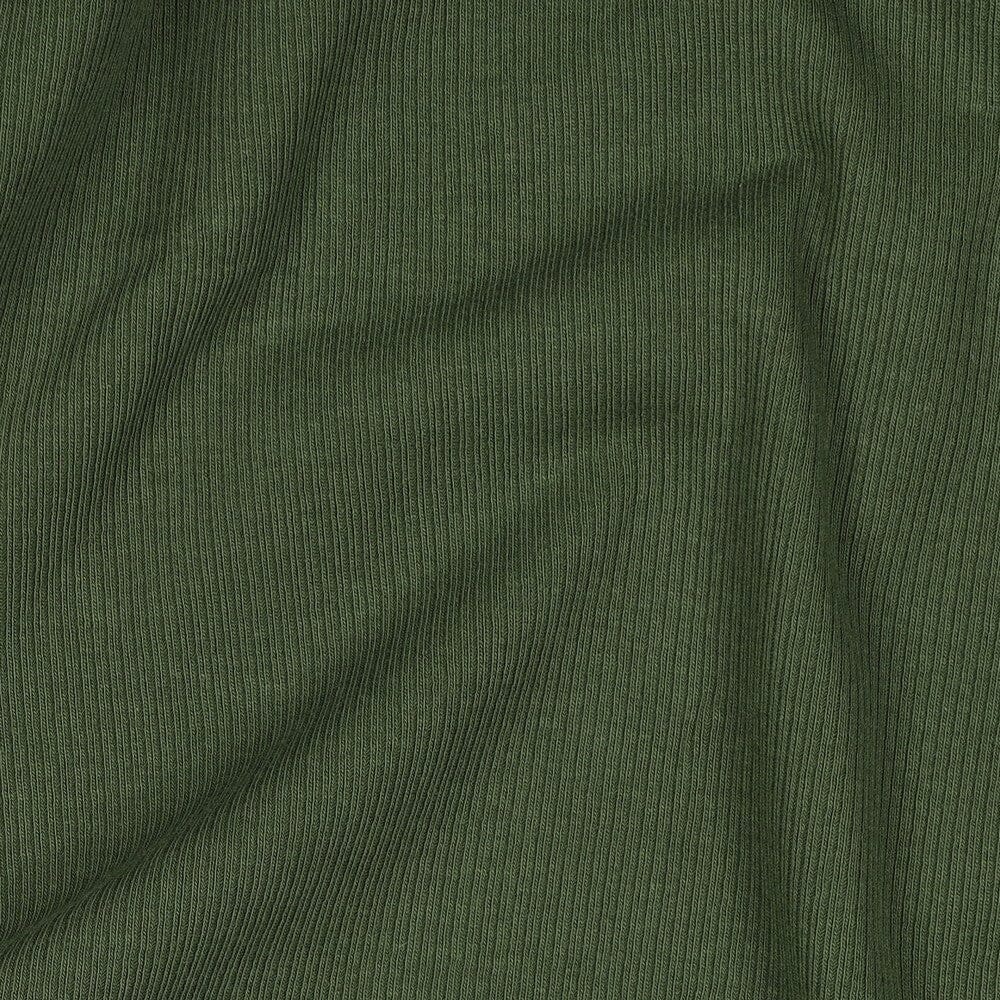 Rib-Jersey uni - Dunkelgrün 013 Fadenwunsch 