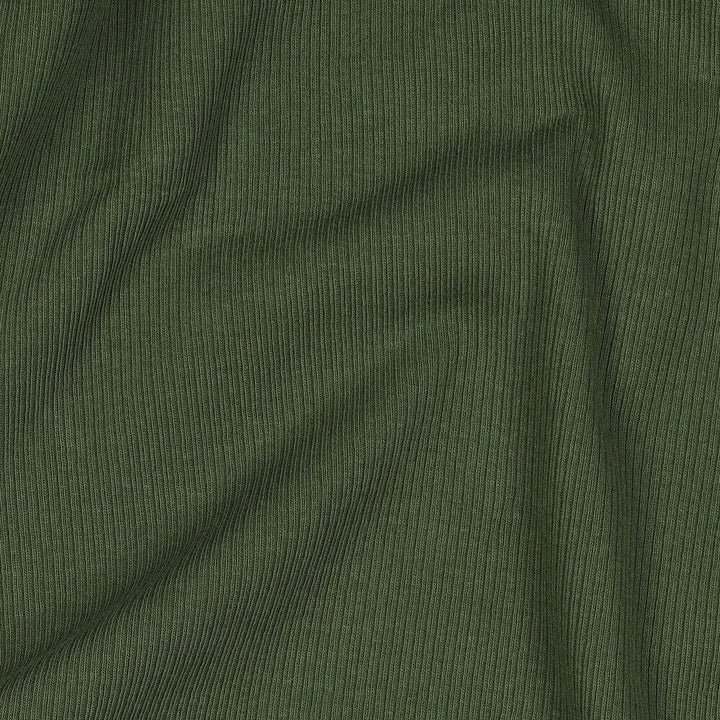 Rib-Jersey uni - Dunkelgrün 013 Fadenwunsch 