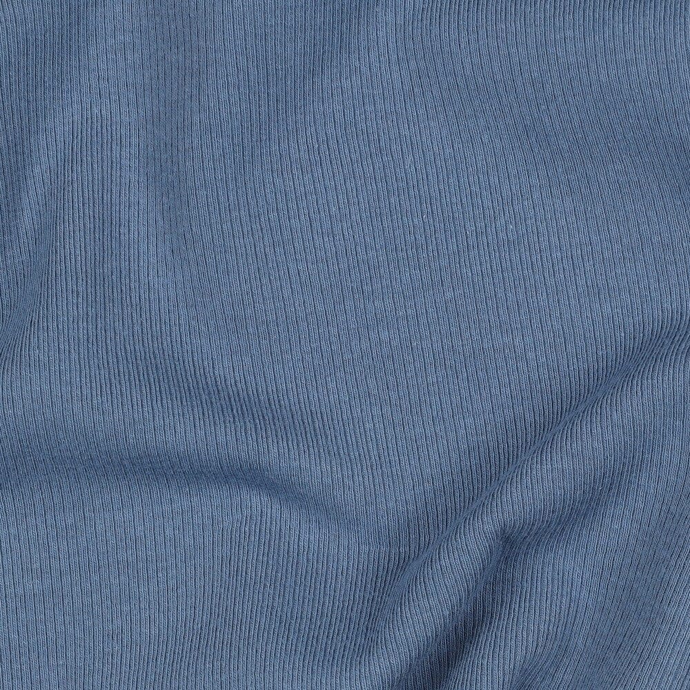 Rib-Jersey uni - Jeansblau 018 Fadenwunsch 
