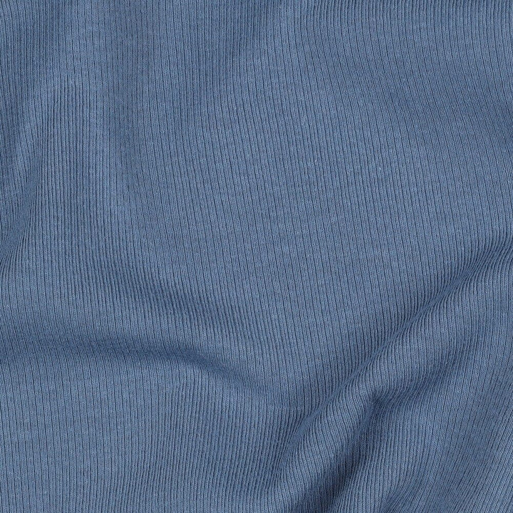 Rib-Jersey uni - Jeansblau 018 Fadenwunsch 