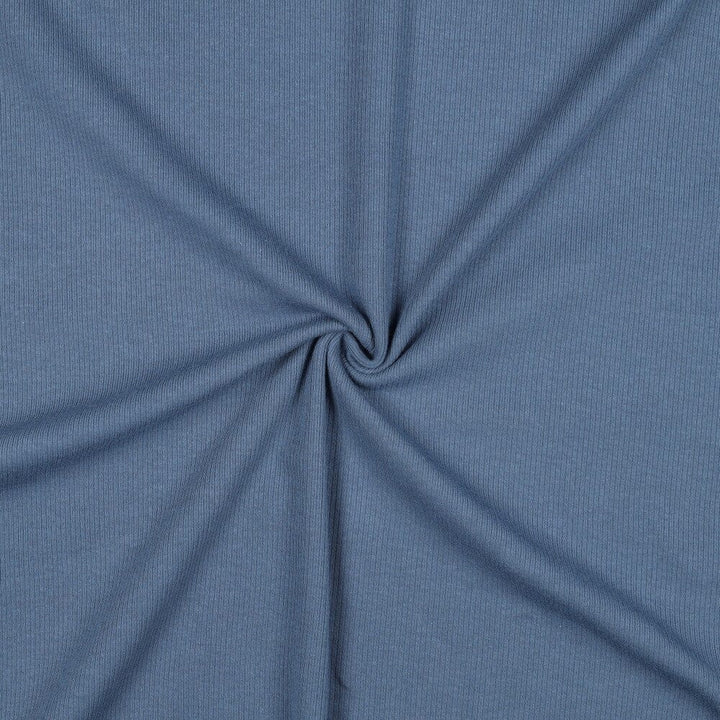 Rib-Jersey uni - Jeansblau 018 Fadenwunsch 