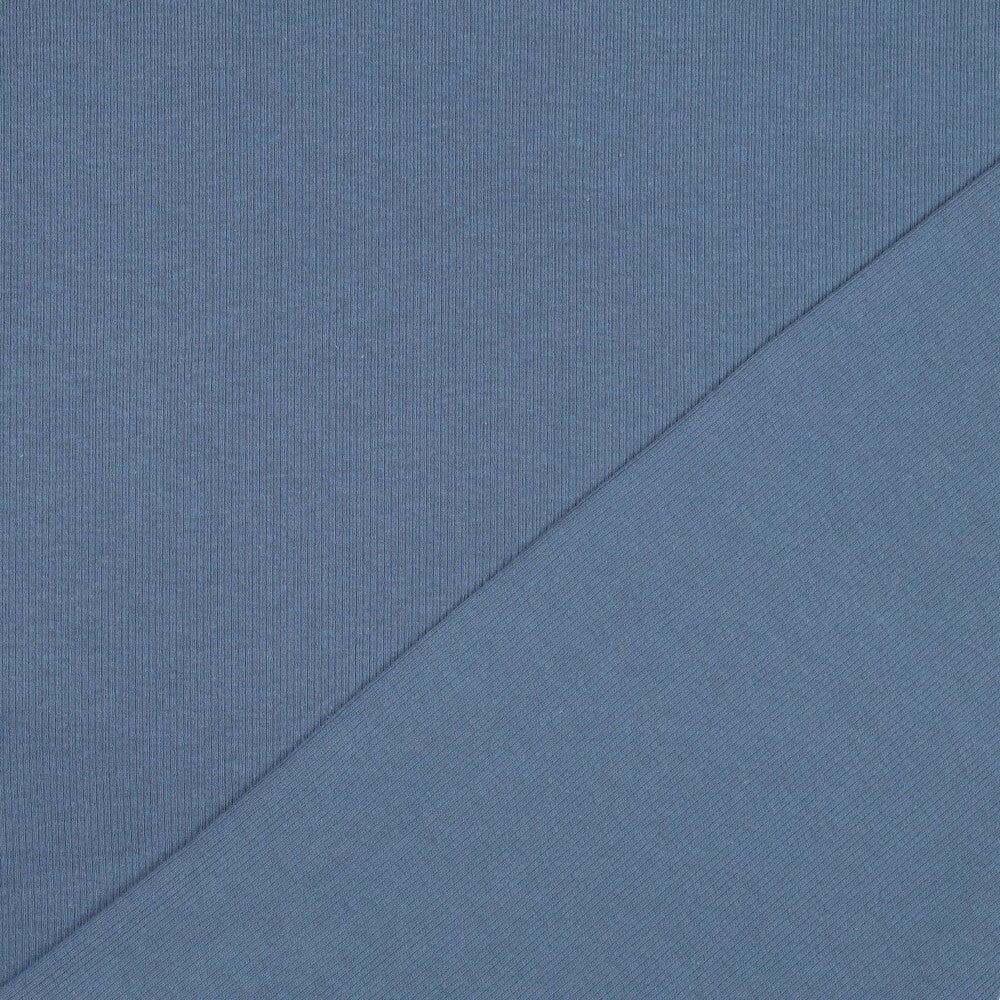 Rib-Jersey uni - Jeansblau 018 Fadenwunsch 