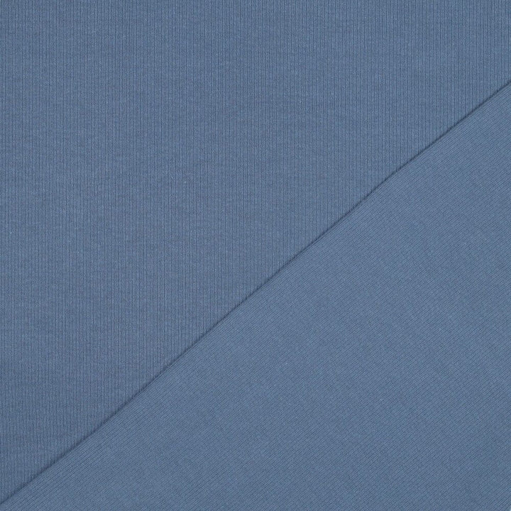 Rib-Jersey uni - Jeansblau 018 Fadenwunsch 