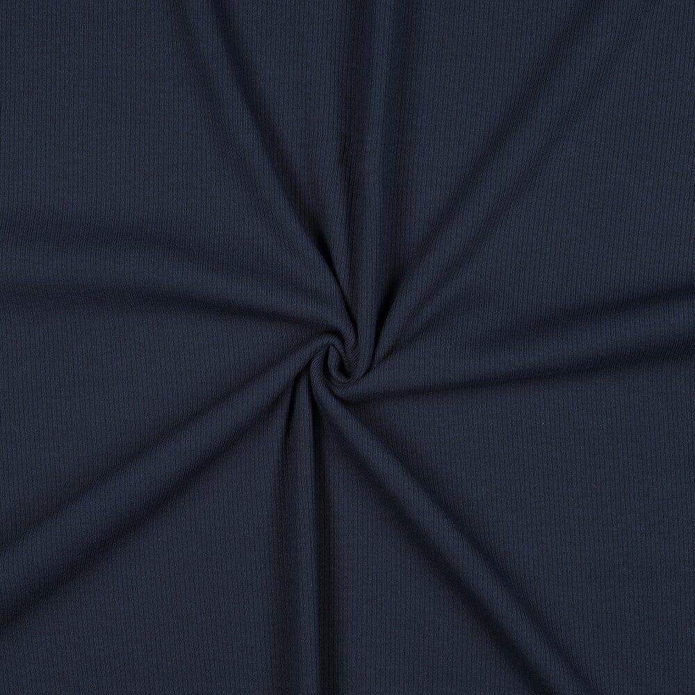 Rib-Jersey uni - Marineblau 019 Fadenwunsch 