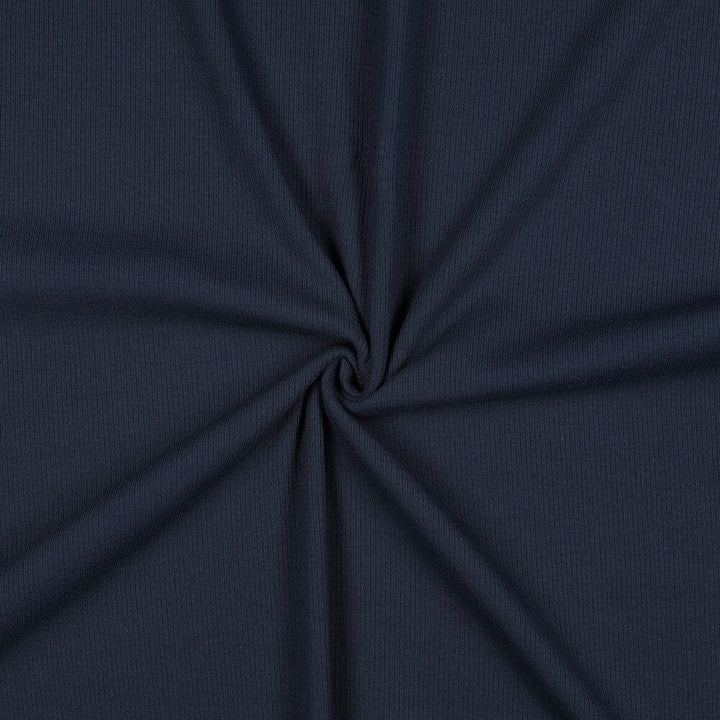 Rib-Jersey uni - Marineblau 019 Fadenwunsch 